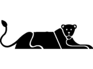 Sticker Custom Preview Image #026132 Animals Silhouettes Panther2