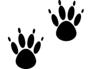 Sticker Custom Preview Image #026134 Animals Silhouettes Pawprint01