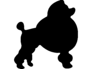 Sticker Custom Preview Image #026183 Animals Silhouettes Poodle