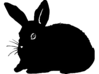 Sticker Custom Preview Image #026197 Animals Silhouettes Rabbit10