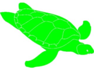 Sticker Custom Preview Image #026289 Animals Silhouettes Turtle1