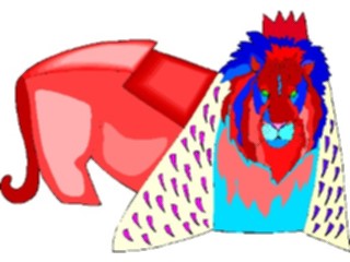 Sticker Custom Preview Image #026339 Animals Stylized Lion1