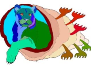 Sticker Custom Preview Image #026340 Animals Stylized Lion2