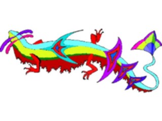 Sticker Custom Preview Image #026341 Animals Stylized Lizard