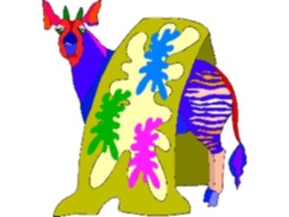 Sticker Custom Preview Image #026348 Animals Stylized Okapi