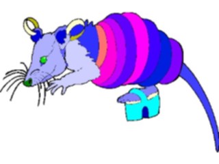 Sticker Custom Preview Image #026349 Animals Stylized Opossum