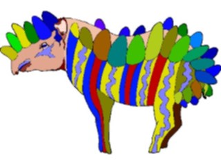 Sticker Custom Preview Image #026362 Animals Stylized Tapir