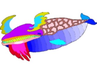 Sticker Custom Preview Image #026368 Animals Stylized Whale2
