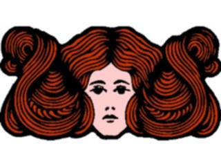 Sticker Custom Preview Image #026668 Antique Style People General Face Female09