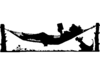 Sticker Custom Preview Image #026889 Antique Style People Silhouettes Woman Reading