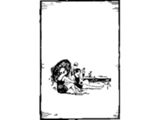 Sticker Custom Preview Image #027033 Antique Style Travel Leisure Coupleatthe Beach2