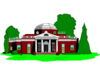 Sticker Custom Preview Image #027157 Architecture Landmarks United States Monticello
