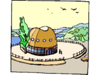 Sticker Custom Preview Image #027312 Architecture Landmarks World General Arena Cowboy Hat