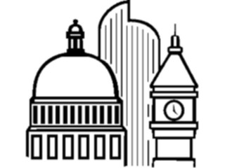 Sticker Custom Preview Image #027522 Architecture Landmarks World General Dome Clock Tower