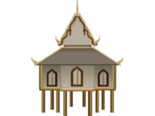 Sticker Custom Preview Image #027526 Architecture Landmarks World General Dwelling Stilted