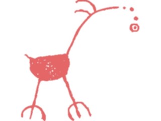 Sticker Custom Preview Image #029206 Art Design Cave Art Bird03