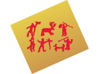 Sticker Custom Preview Image #029376 Art Design Cave Art Miscellaneous Figures