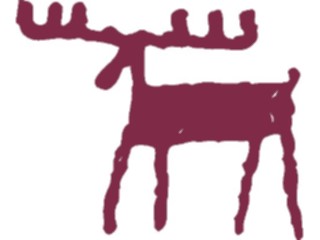Sticker Custom Preview Image #029379 Art Design Cave Art Moose2