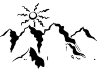 Sticker Custom Preview Image #029380 Art Design Cave Art Mountains