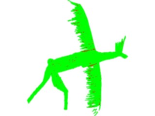 Sticker Custom Preview Image #029436 Art Design Cave Art Winged Creature1