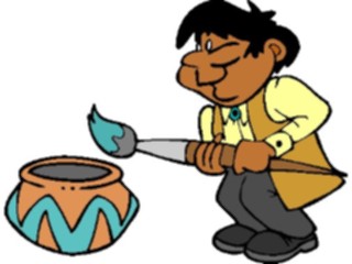 Sticker Custom Preview Image #029507 Art Design Crafts Pottery Painting1