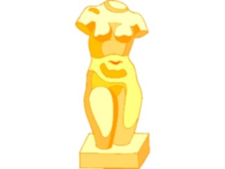 Sticker Custom Preview Image #029778 Art Design Fine Art Statue Torso