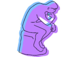 Sticker Custom Preview Image #029786 Art Design Fine Art Thinker3