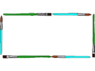 Sticker Custom Preview Image #029814 Art Design Supplies Equipment Brush Frame3