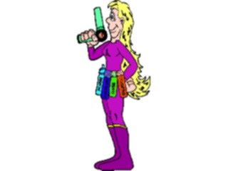 Sticker Custom Preview Image #031292 Beauty Hair Stylist Super Hero