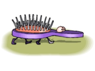 Sticker Custom Preview Image #031309 Beauty Hairbrush14