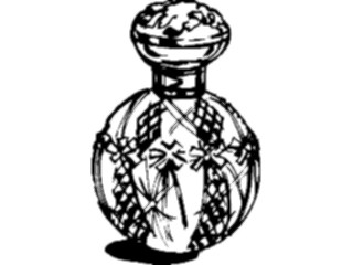 Sticker Custom Preview Image #031408 Beauty Perfume Bottle Round