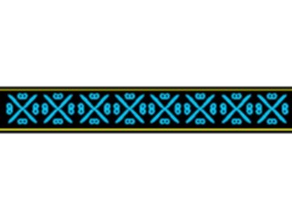 Sticker Custom Preview Image #037002 Borders Horizontal Border187