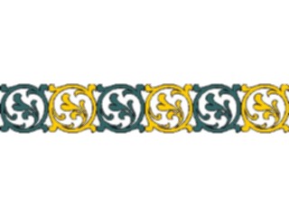 Sticker Custom Preview Image #037509 Borders Horizontal Border694