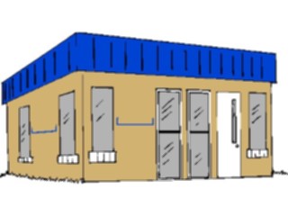 Sticker Custom Preview Image #038355 Business Office Buildings Storefront03