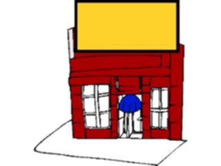 Sticker Custom Preview Image #038363 Business Office Buildings Storefront11