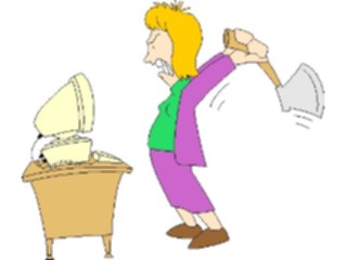 Sticker Custom Preview Image #038442 Business Office Cartoons Axing Computer2