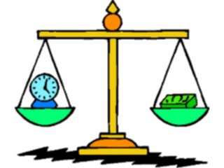Sticker Custom Preview Image #038450 Business Office Cartoons Balancing Time Money