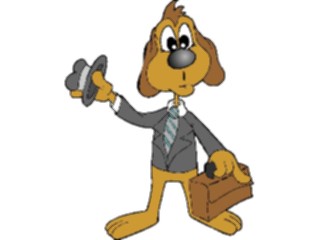 Sticker Custom Preview Image #038554 Business Office Cartoons Business Dog