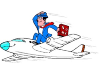 Sticker Custom Preview Image #038556 Business Office Cartoons Business Flight
