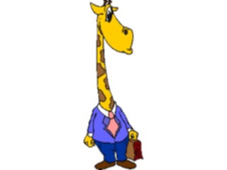 Sticker Custom Preview Image #038558 Business Office Cartoons Business Giraffe