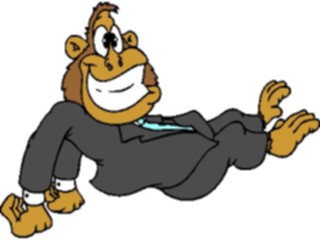 Sticker Custom Preview Image #038559 Business Office Cartoons Business Gorilla