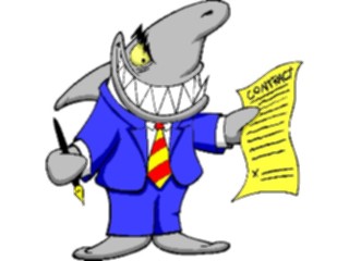Sticker Custom Preview Image #038569 Business Office Cartoons Business Shark1