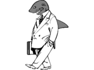 Sticker Custom Preview Image #038570 Business Office Cartoons Business Shark2