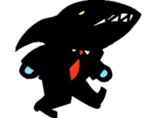 Sticker Custom Preview Image #038571 Business Office Cartoons Business Shark3