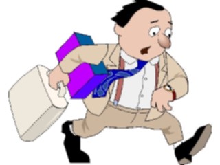 Sticker Custom Preview Image #038573 Business Office Cartoons Business Traveler