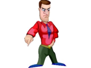 Sticker Custom Preview Image #038598 Business Office Cartoons Businessman Angry2