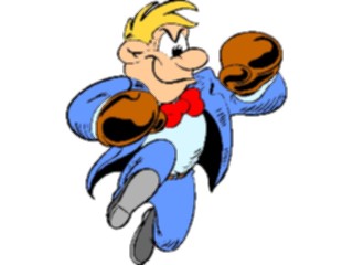 Sticker Custom Preview Image #038615 Business Office Cartoons Businessman Boxing