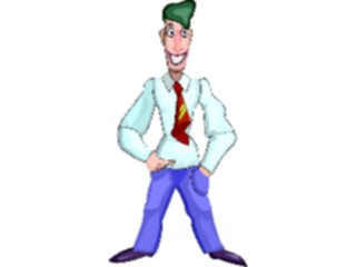 Sticker Custom Preview Image #038659 Business Office Cartoons Businessman Happy09