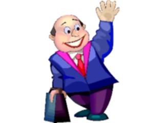 Sticker Custom Preview Image #038660 Business Office Cartoons Businessman Happy10