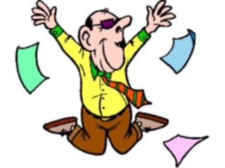 Sticker Custom Preview Image #038661 Business Office Cartoons Businessman Happy11